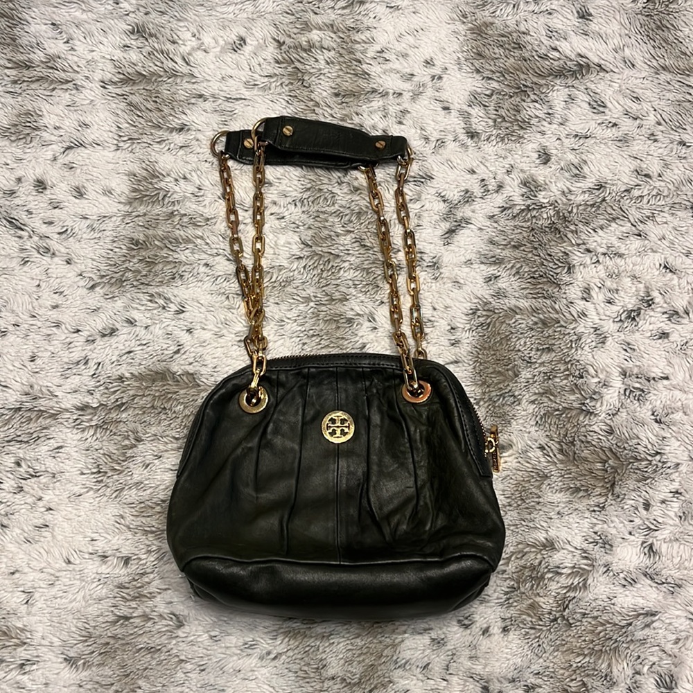 Tory Burch beautiful green leather shoulder/crossbody bag